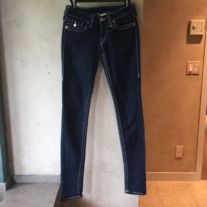 Dark blue skinny jeans